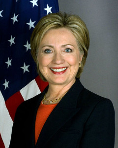 "Hillary Clinton official Secretary of State portrait crop" by United States Department of State - Official Photo at Department of State page. Licensed under Public Domain via Wikimedia Commons 