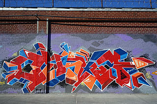 Example of Street art in East Williamsburg / Bushwick, NYC. by Monk