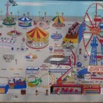 coney island styleized map