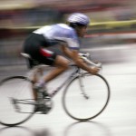 speeding cyclist