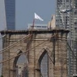 brooklyn bridge flags