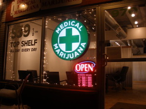 Discount Medical Marijuana cannabis shop at 970 Lincoln Street, Denver. Colorado. Photo by O'Dea