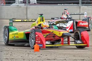 Daniel Abt during the formula E race in Berlin Tempelhof, 2015. Photo courtesy of Avda.